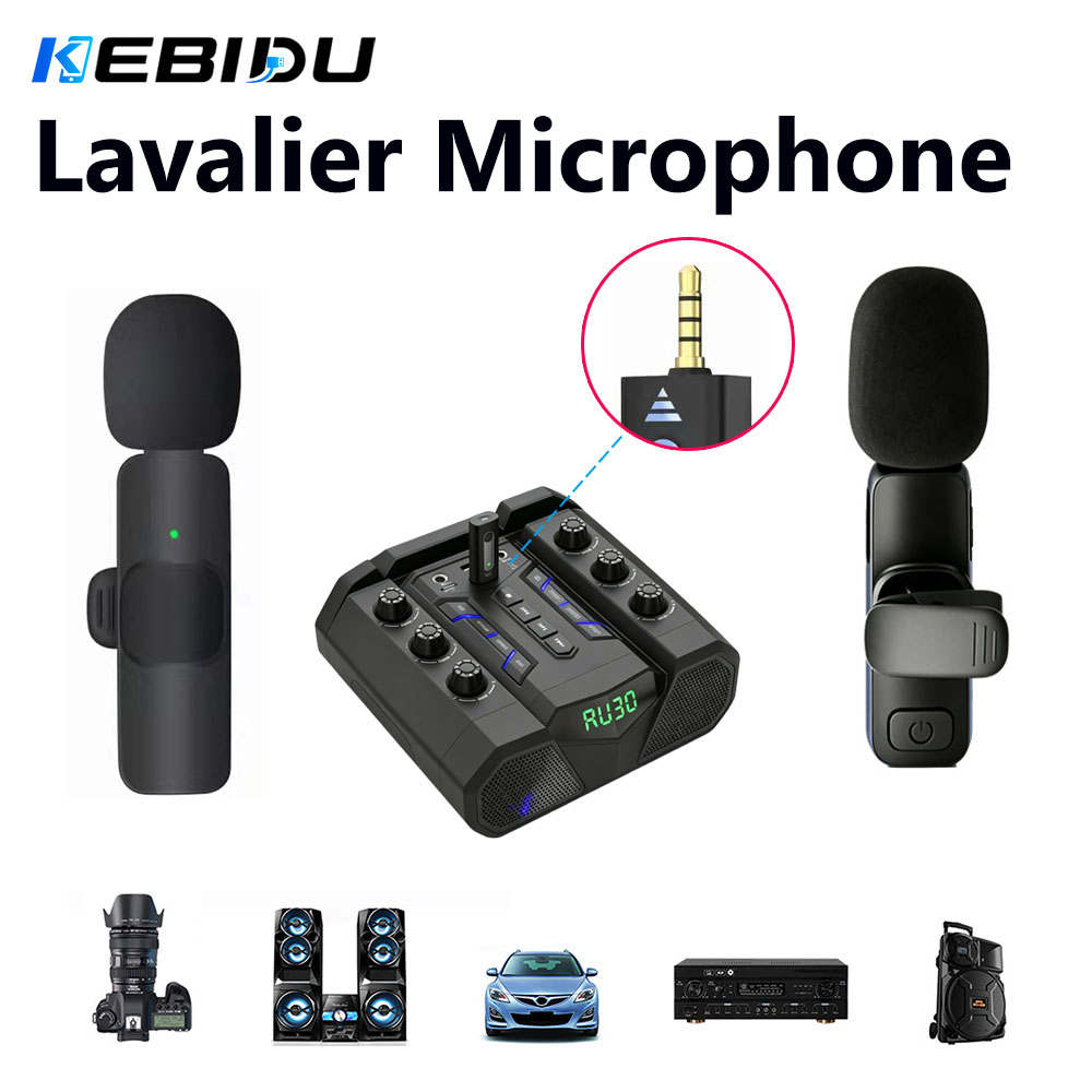 KEBIDU 라발리에 마이크 무선 3.5mm 무지향성  - Streaming Mic Condenser 리뷰 및 가격