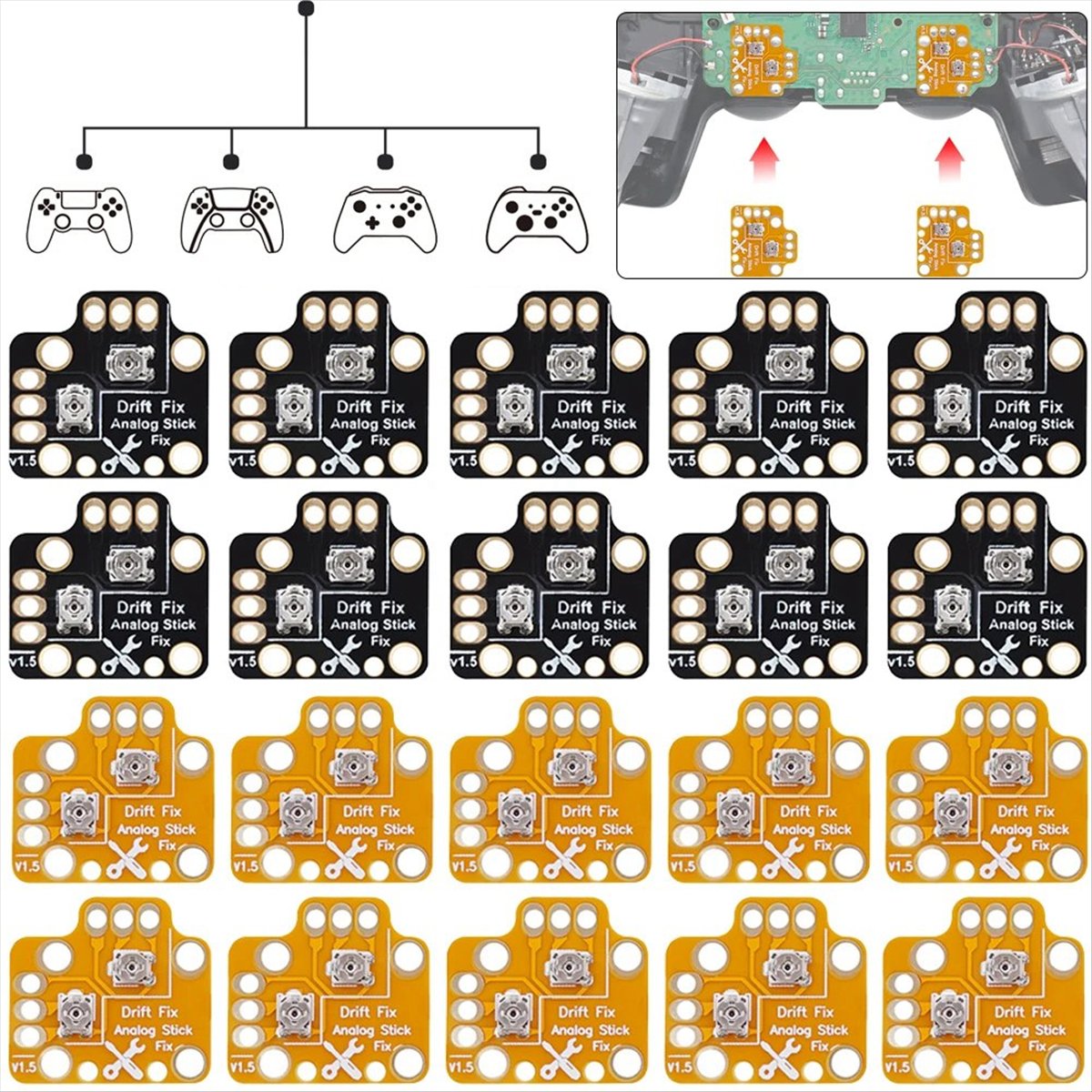 ABGN 10PCS 게임패드 조이스틱 드리프트 수리 보 - Controller Analog Stick 리뷰 및 가격
