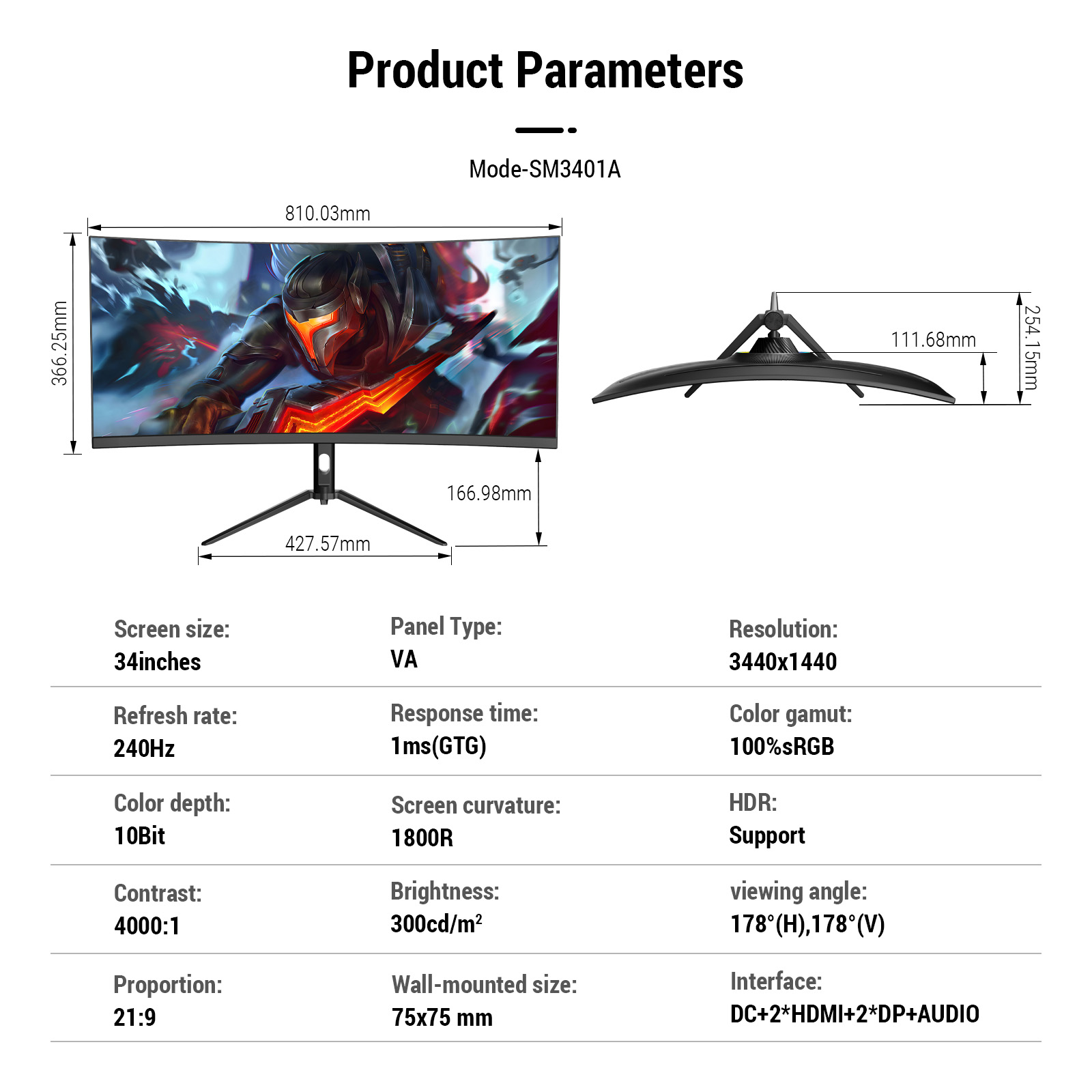 34인치 4K 커브드 LCD 모니터, 커브드 모니터,  - Gaming Monitor Curved 리뷰 및 가격