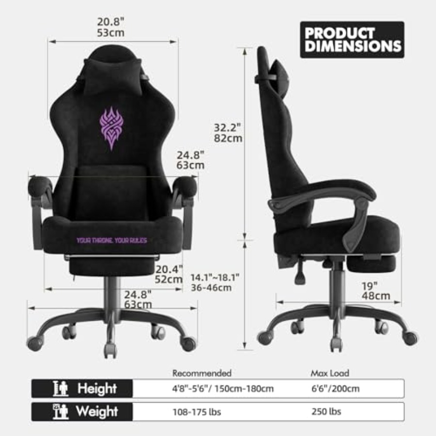 비디오 게이머 및 사무용 게이밍 의자, 인체공학적 디자 - Video Gaming & Esports Usd Acc 리뷰 및 가격