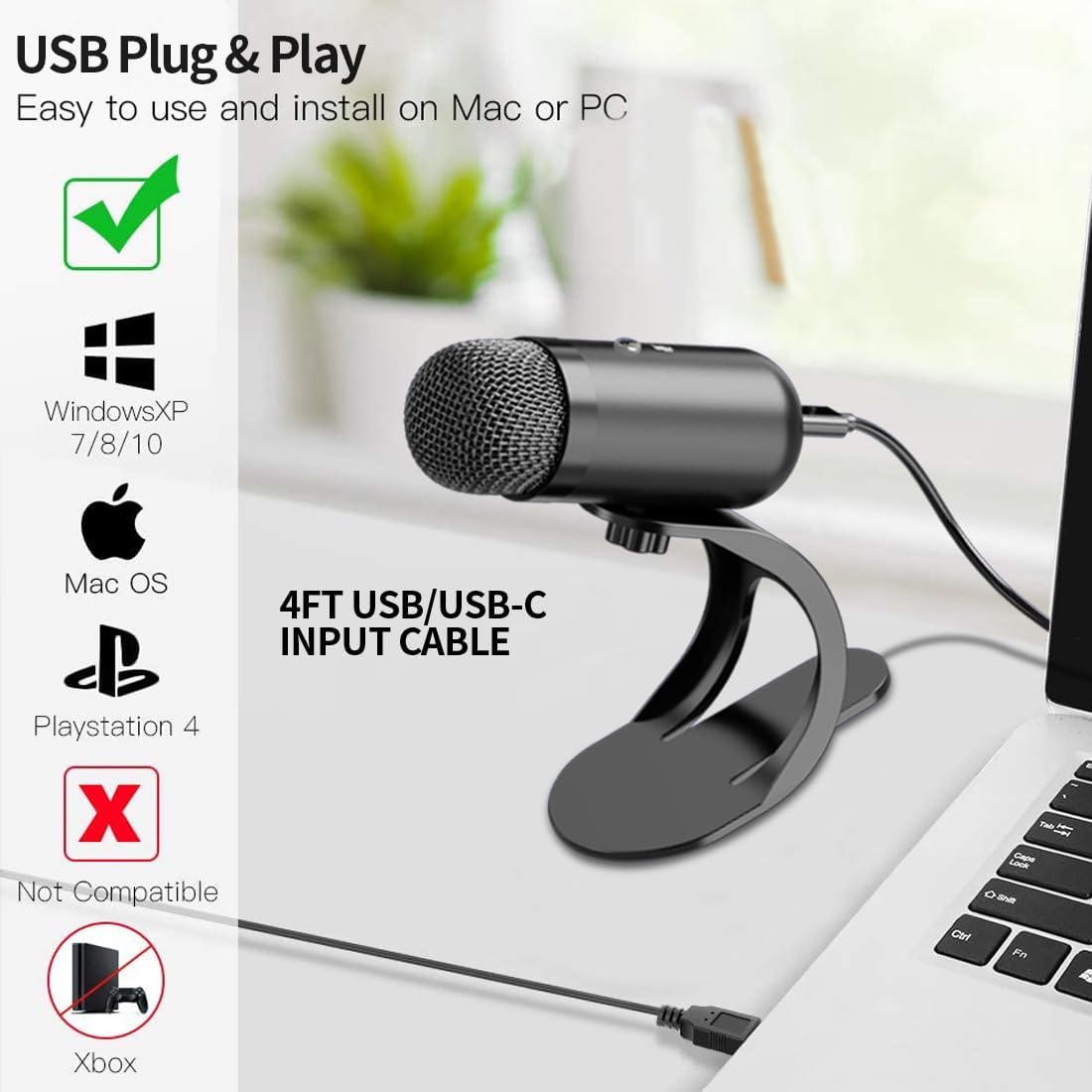 전문가용 USB 마이크 콘덴서 컨퍼런스 마이크 데스크탑 - Streaming Mic Condenser 리뷰 및 가격