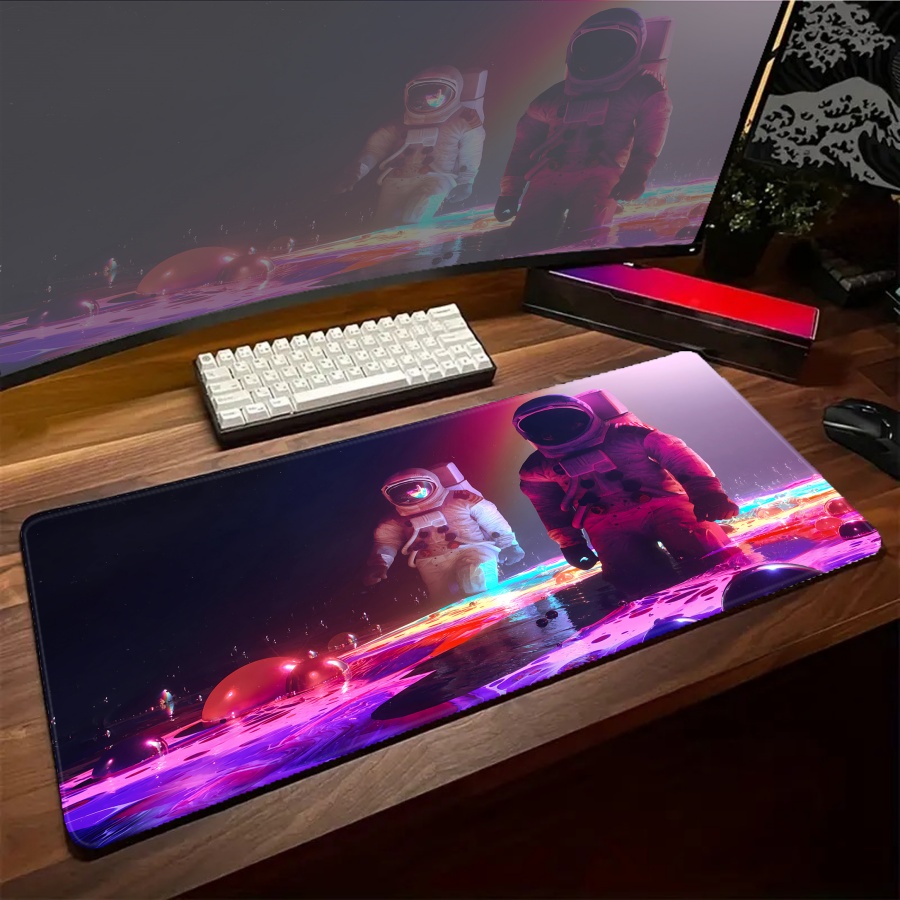 아트 우주비행사 마우스패드 귀여운 대형 마우스 패드 카 - Esports Gaming Setup 리뷰 및 가격